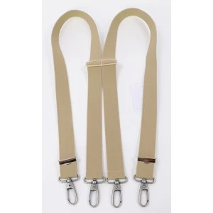 Sterke Bretel Karabijnhaak | Effen Beige