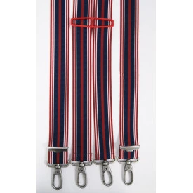 Bretels Extra Sterk | Marine Rood Gestreept