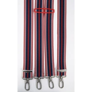 Bretels Extra Sterk | Marine Rood Gestreept