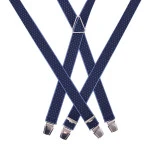 Bretels 4 Sterke Clips | Marine Indigo Gestipt | www.pietkoopmans.nl