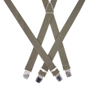 Bretels 4 Sterke Clips | Olijf Jeans Look