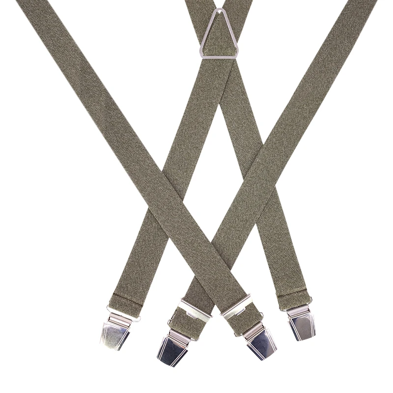 Bretels 4 Sterke Clips | Olijf Jeans Look | www.pietkoopmans.nl