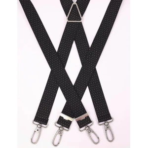 Bretels Karabijn Extra Sterk | Zwart Wit Gestipt