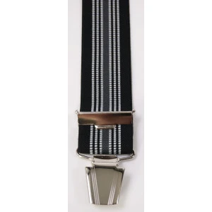 Bretels Clips | Zwart Gestreept