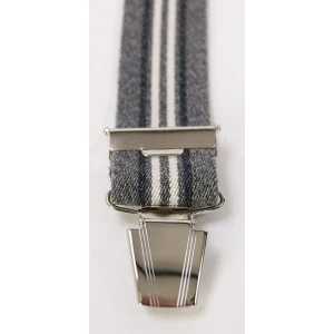 Bretels Clips | Jeans Grijs Gestreept