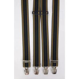 Bretels Clips | Geel Navy Olijf