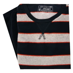 Jockey Badstof Pyjama | Marine Rood Gestreept