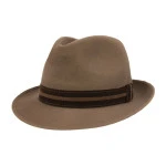 Klassieke Trilby Hoed | Taupe | www.pietkoopmans.nl