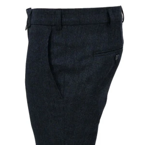 M.E.N.S. Pantalon Wol | Blauw Geruite Broek