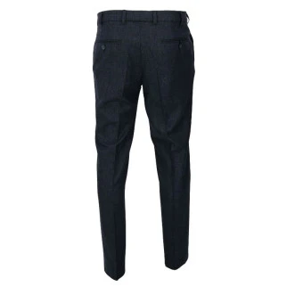M.E.N.S. Pantalon Wol | Blauw Geruite Broek