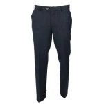 M.E.N.S. Pantalon Wol | Blauw Geruite Broek