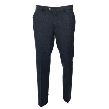M.E.N.S. Pantalon Wol | Blauw Geruite Broek