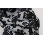 Foulard Shawl | Lichtgrijs Zwart Print | www.pietkoopmans.nl