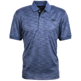 Monte Carlo Polo Korte Mouwen | Gestreept Indigo