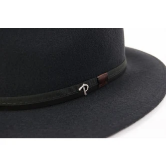 Panizza Fedora Wolvilt Hoed | Antraciet | www.pietkoopmans.nl