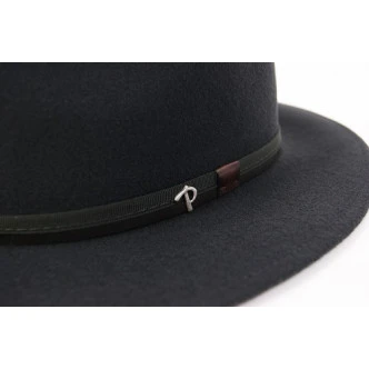 Panizza Fedora Wolvilt Hoed | Antraciet | www.pietkoopmans.nl