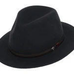 Panizza Fedora Wolvilt Hoed | Antraciet | www.pietkoopmans.nl