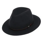 Panizza Fedora Wolvilt Hoed | Antraciet | www.pietkoopmans.nl