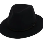 Panizza Fedora Wolvilt Hoed | Zwart | www.pietkoopmans.nl