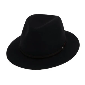 Panizza Fedora Wolvilt Hoed | Zwart