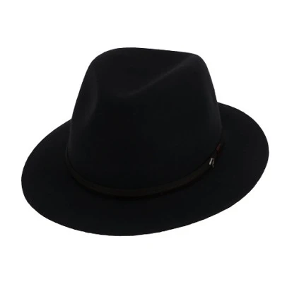Panizza Fedora Wolvilt Hoed | Zwart | www.pietkoopmans.nl