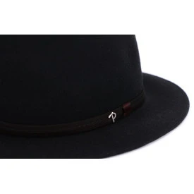 Panizza Fedora Wolvilt Hoed | Zwart
