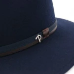 Panizza Fedora Wolvilt Hoed | Marine | www.pietkoopmans.nl