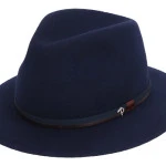 Panizza Fedora Wolvilt Hoed | Marine | www.pietkoopmans.nl