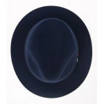 Panizza Fedora Wolvilt Hoed | Marine | www.pietkoopmans.nl