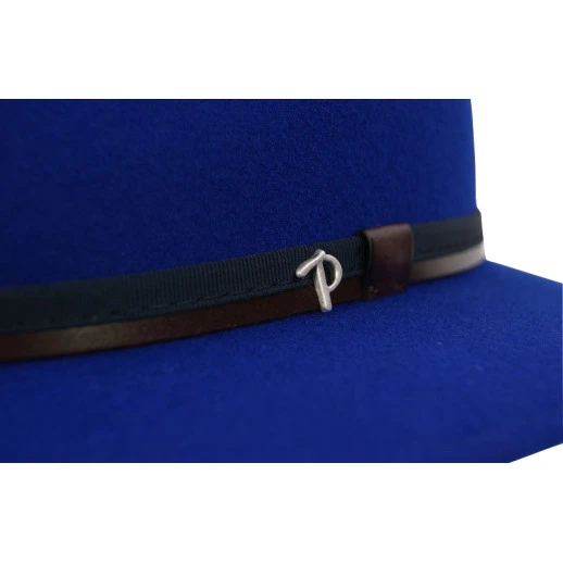 Panizza Fedora Wolvilt Hoed | Kobalt | www.pietkoopmans.nl