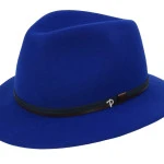 Panizza Fedora Wolvilt Hoed | Kobalt | www.pietkoopmans.nl