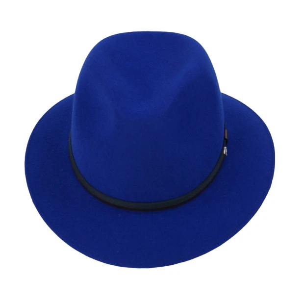 Panizza Fedora Wolvilt Hoed | Kobalt | www.pietkoopmans.nl