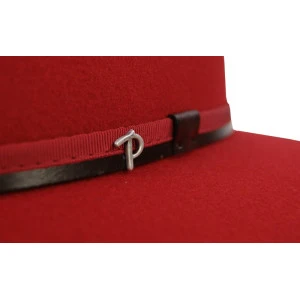 Panizza Fedora Wolvilt Hoed | Licht Rood