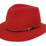 Panizza Fedora Wolvilt Hoed | Licht Rood | www.pietkoopmans.nl