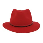 Panizza Fedora Wolvilt Hoed | Licht Rood | www.pietkoopmans.nl