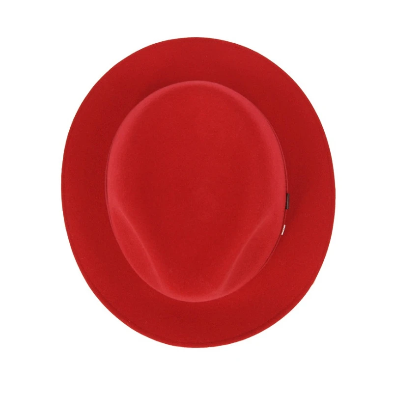 Panizza Fedora Wolvilt Hoed | Licht Rood | www.pietkoopmans.nl