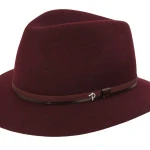 Panizza Fedora Wolvilt Hoed | Bordeaux | www.pietkoopmans.nl