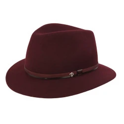 Panizza Fedora Wolvilt Hoed | Bordeaux