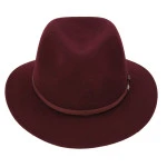 Panizza Fedora Wolvilt Hoed | Bordeaux | www.pietkoopmans.nl