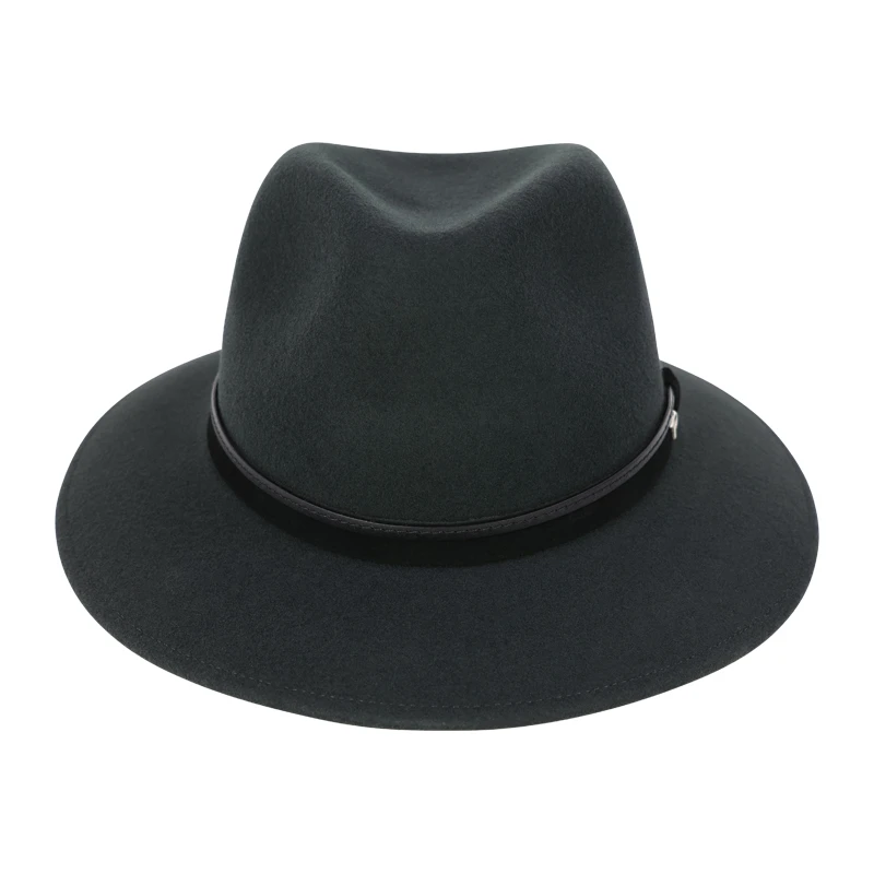 Panizza Fedora Wolvilt Hoed | Donkergrijs | www.pietkoopmans.nl