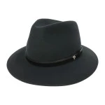 Panizza Fedora Wolvilt Hoed | Donkergrijs | www.pietkoopmans.nl
