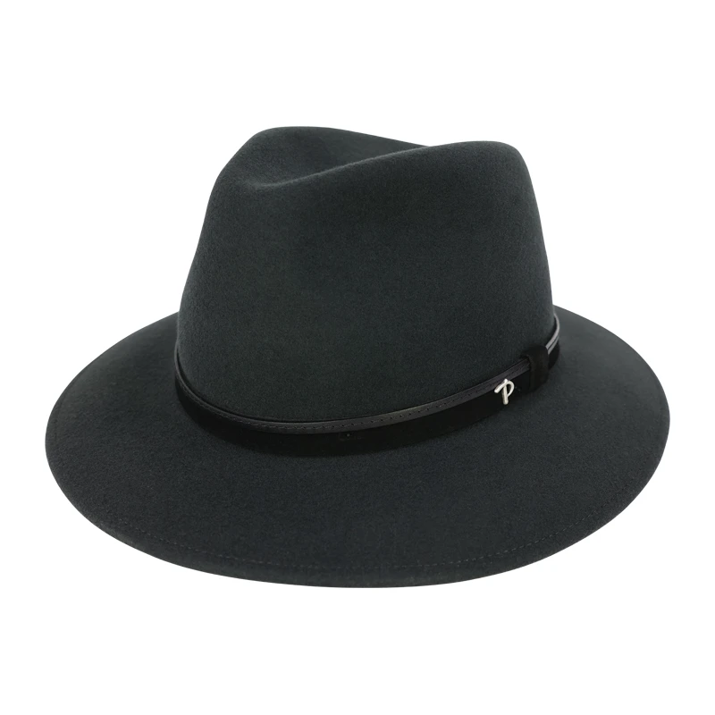 Panizza Fedora Wolvilt Hoed | Donkergrijs | www.pietkoopmans.nl