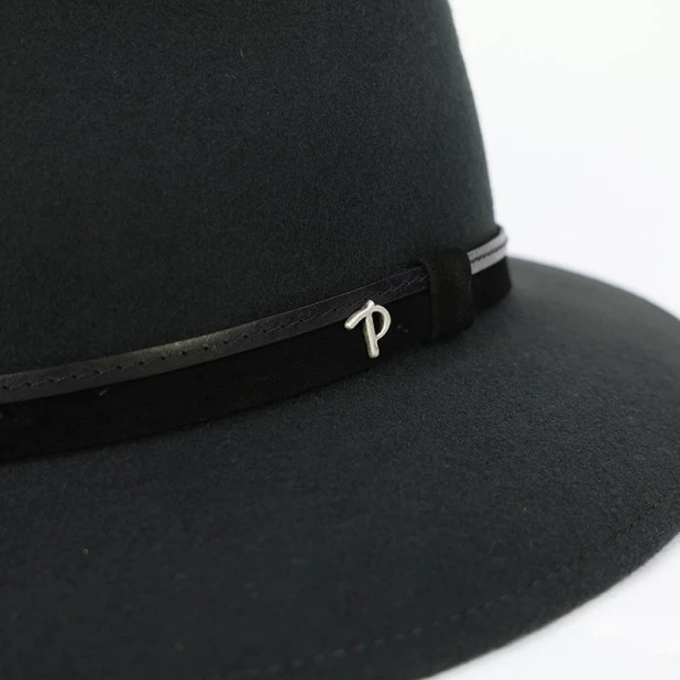 Panizza Fedora Wolvilt Hoed | Donkergrijs | www.pietkoopmans.nl