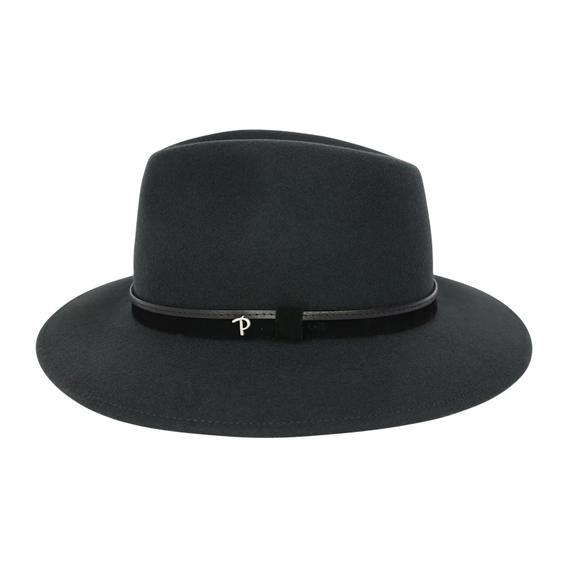 Panizza Fedora Wolvilt Hoed | Donkergrijs | www.pietkoopmans.nl