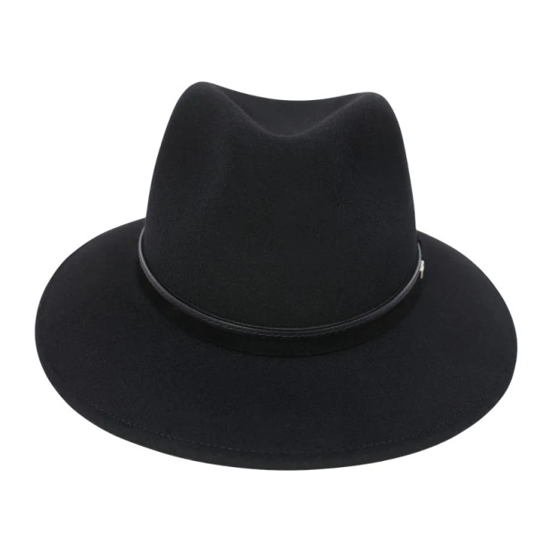 Panizza Fedora Wolvilt Hoed | Black | www.pietkoopmans.nl