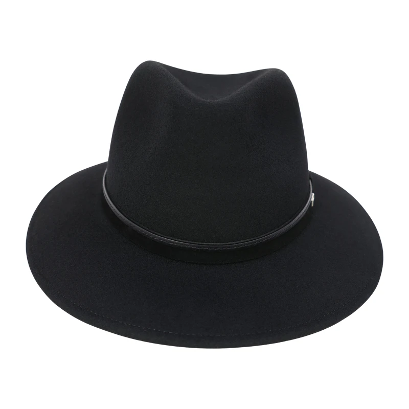 Panizza Fedora Wolvilt Hoed | Black | www.pietkoopmans.nl