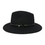 Panizza Fedora Wolvilt Hoed | Black | www.pietkoopmans.nl