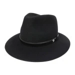 Panizza Fedora Wolvilt Hoed | Black | www.pietkoopmans.nl