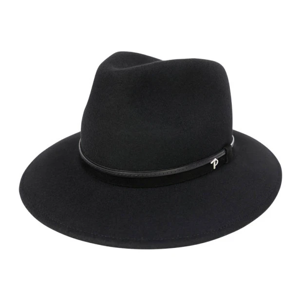 Panizza Fedora Wolvilt Hoed | Black | www.pietkoopmans.nl