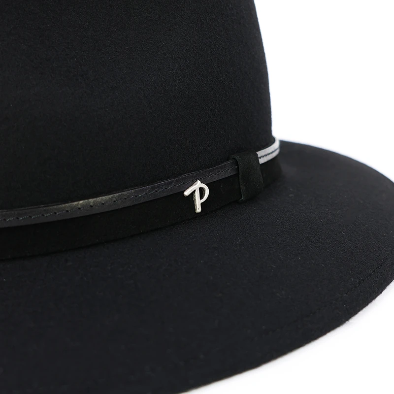 Panizza Fedora Wolvilt Hoed | Black | www.pietkoopmans.nl